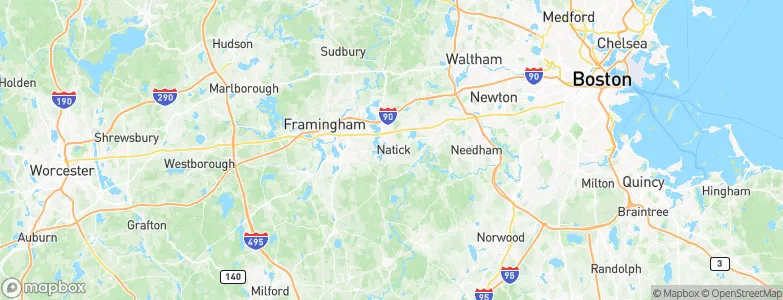 Natick, United States Map