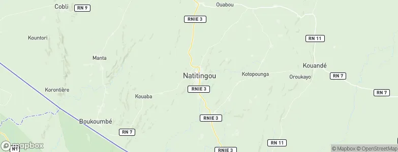 Natitingou, Benin Map