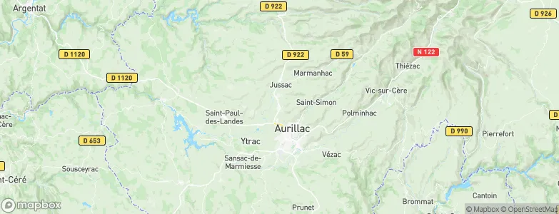 Naucelles, France Map
