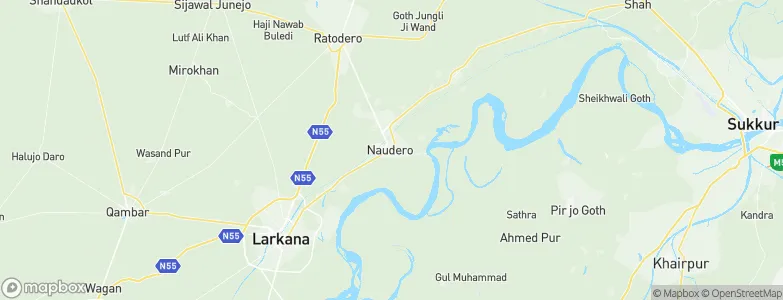 Naudero, Pakistan Map