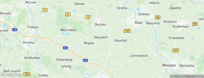 Naundorf, Germany Map