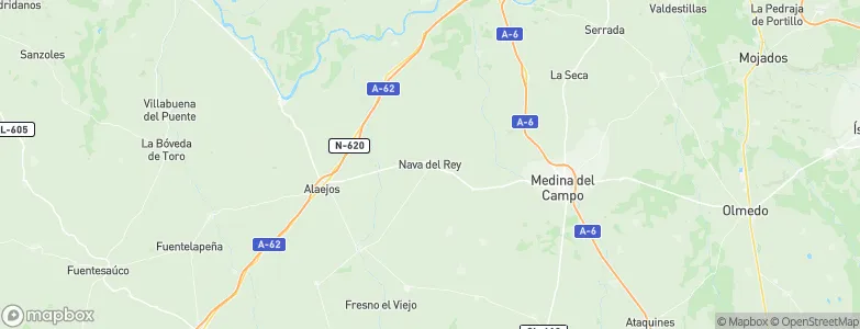 Nava del Rey, Spain Map