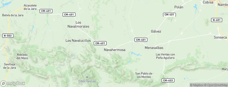 Navahermosa, Spain Map