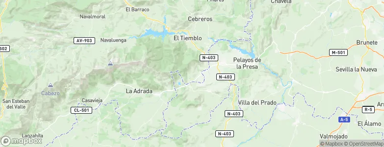 Navahondilla, Spain Map