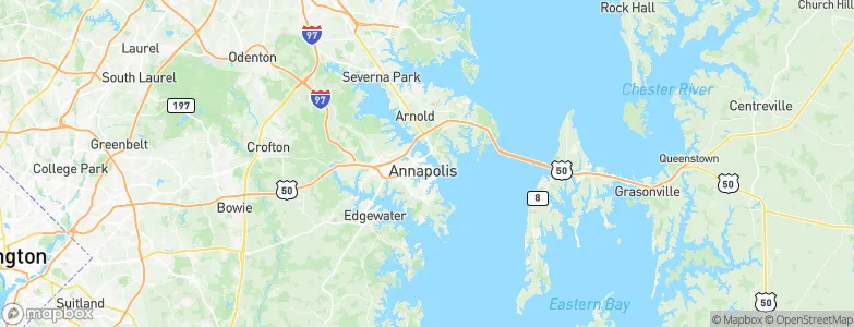 Naval Academy, United States Map