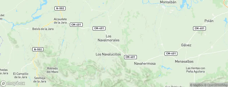 Navalmorales, Los, Spain Map
