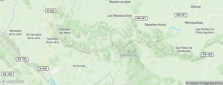 Navalucillos, Los, Spain Map