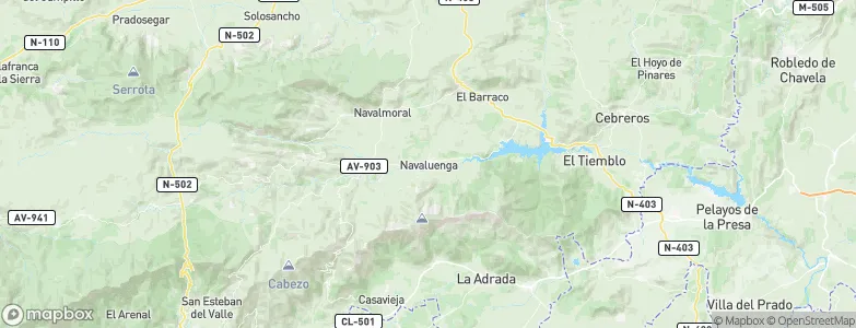 Navaluenga, Spain Map