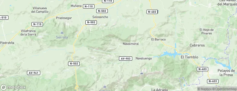 Navarredondilla, Spain Map