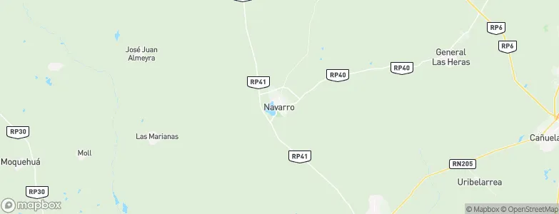 Navarro, Argentina Map