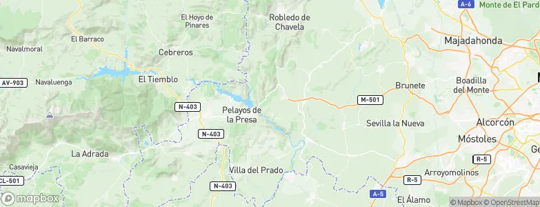 Navas del Rey, Spain Map