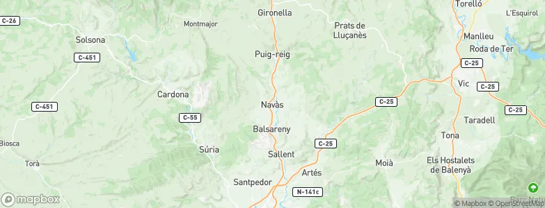 Navàs, Spain Map