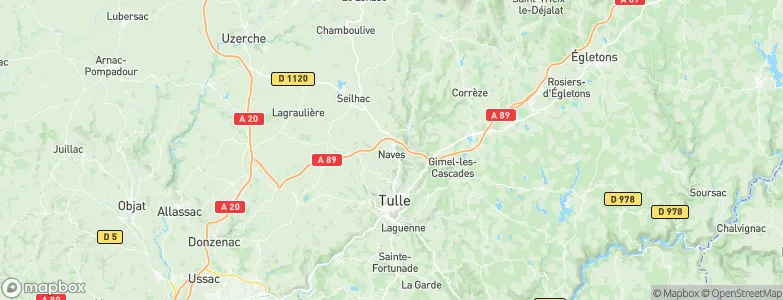 Naves, France Map