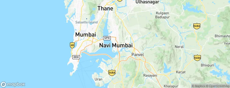 Navi Mumbai, India Map