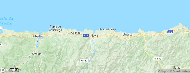 Navia, Spain Map