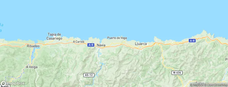 Navia, Spain Map