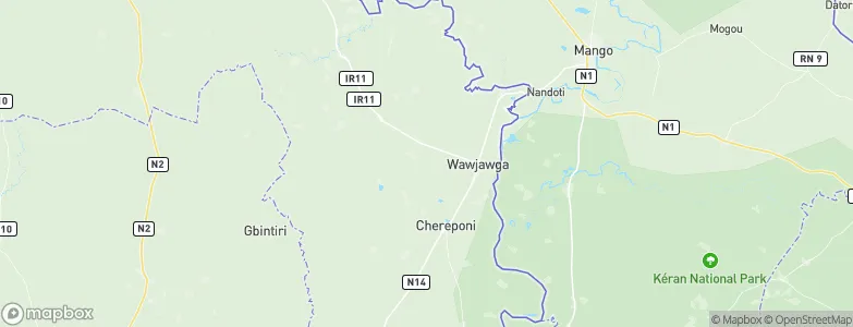 Nawari, Ghana Map