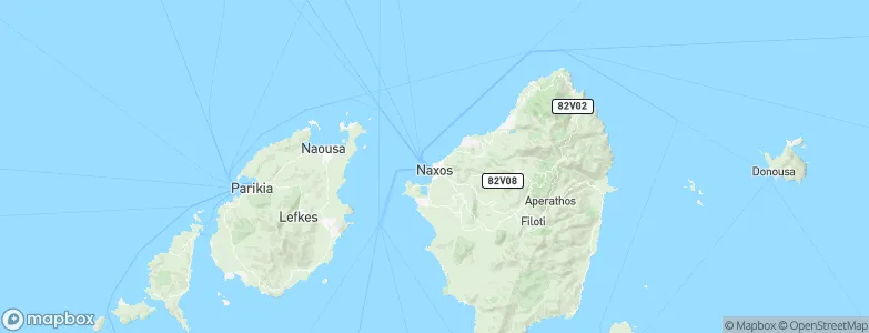 Naxos, Greece Map