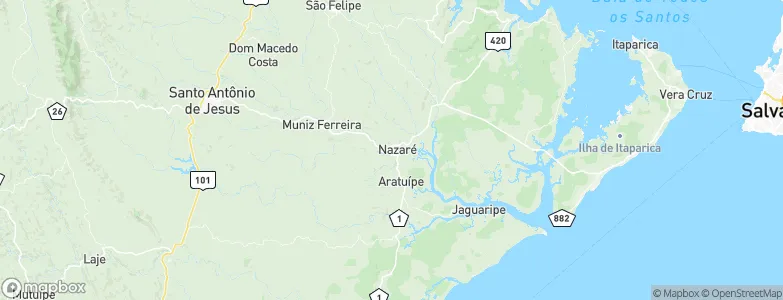 Nazaré, Brazil Map