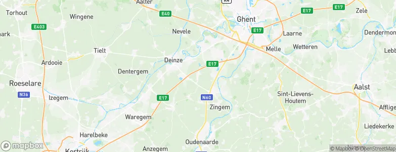 Nazareth, Belgium Map