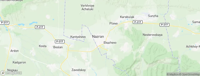 Nazran, Russia Map