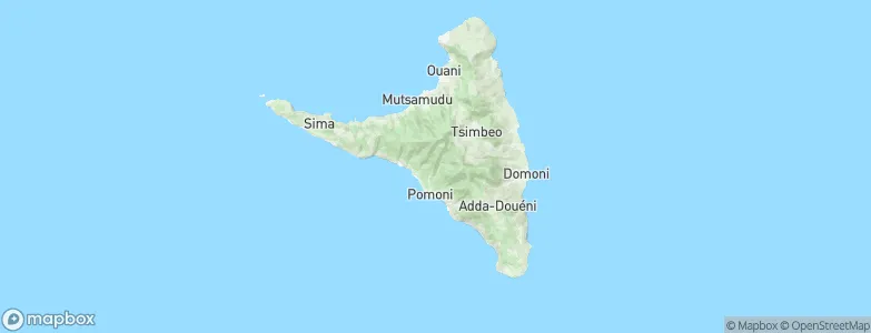 Ndzuwani, Comoros Map
