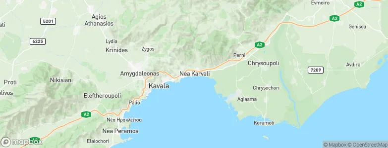 Nea Karvali, Greece Map