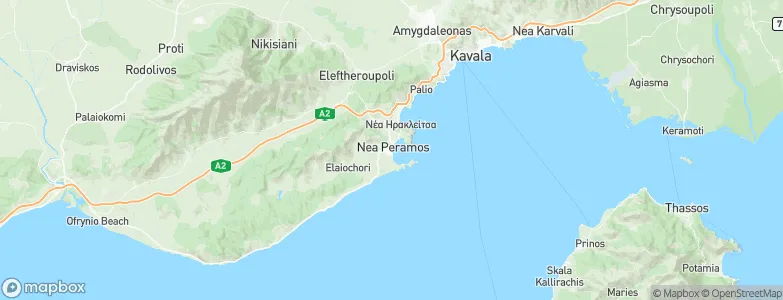 Nea Peramos, Greece Map