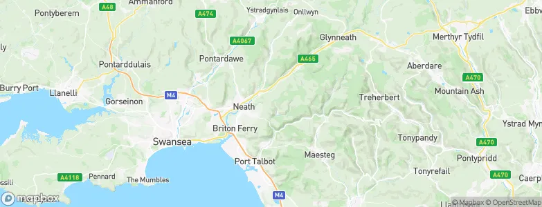 Neath Port Talbot, United Kingdom Map