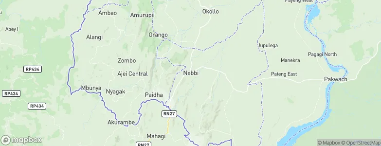 Nebbi, Uganda Map