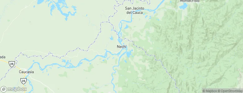 Nechí, Colombia Map