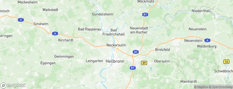 Neckarsulm, Germany Map