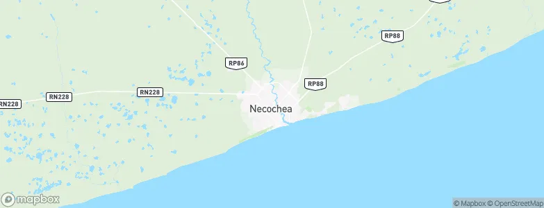 Necochea, Argentina Map