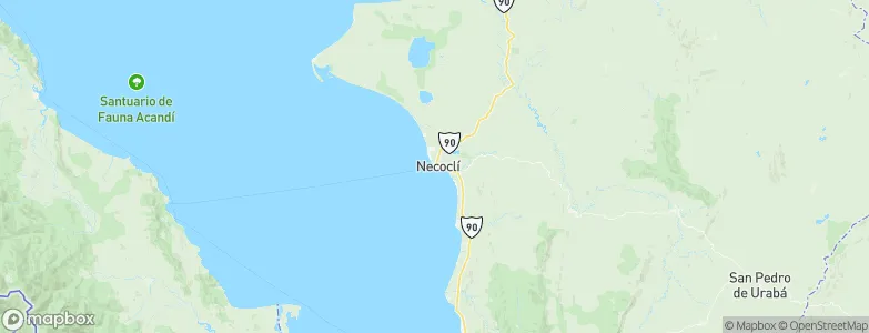Necoclí, Colombia Map