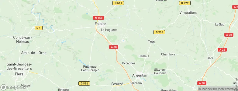 Nécy, France Map