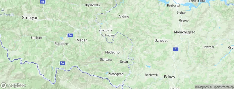Nedelino, Bulgaria Map