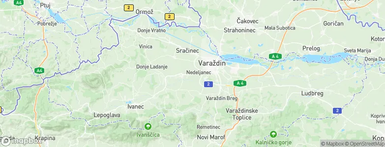 Nedeljanec, Croatia Map