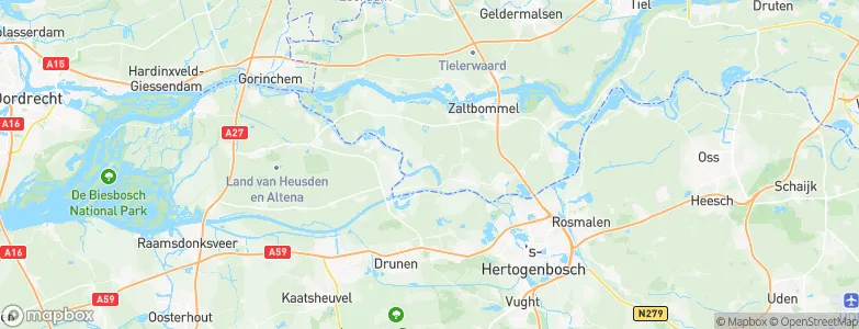 Nederhemert-Noord, Netherlands Map