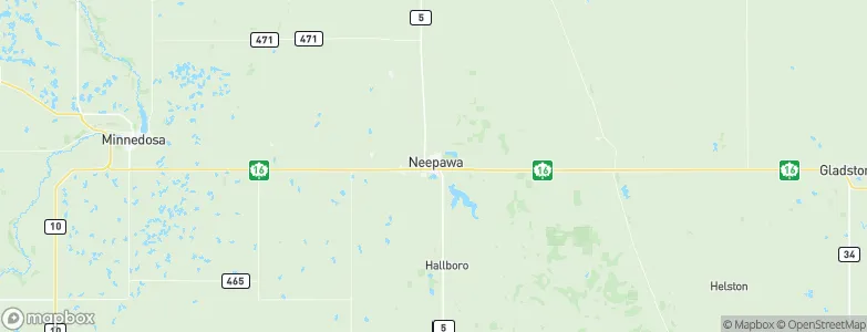 Neepawa, Canada Map