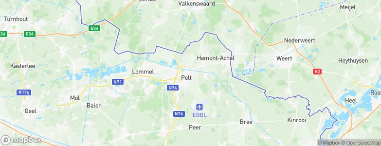 Neerpelt, Belgium Map