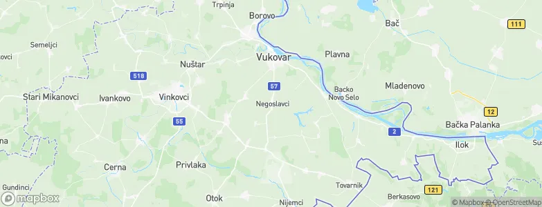 Negoslavci, Croatia Map