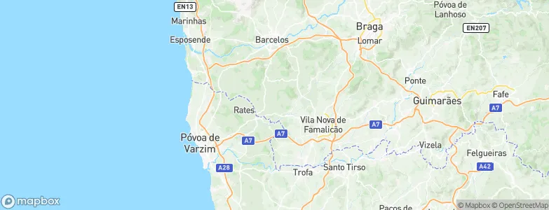 Negreiros, Portugal Map