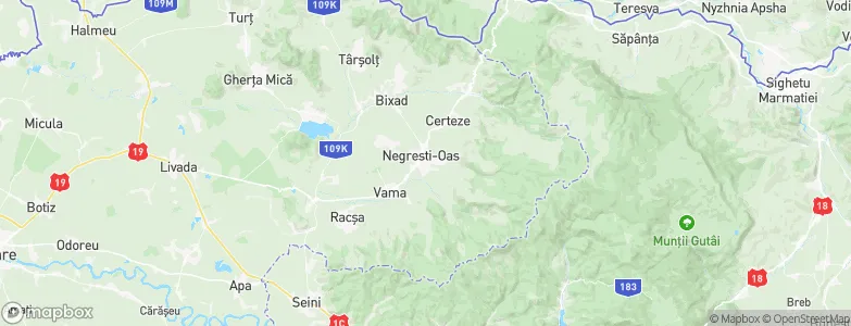 Negreşti-Oaş, Romania Map