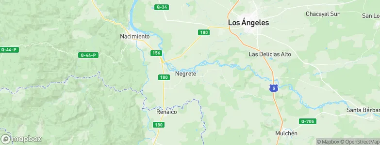Negrete, Chile Map