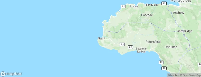 Negril, Jamaica Map