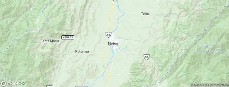 Neiva, Colombia Map
