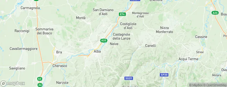 Neive, Italy Map