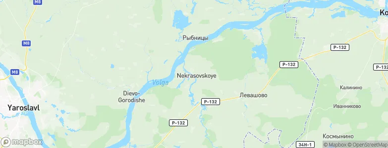 Nekrasovskoye, Russia Map