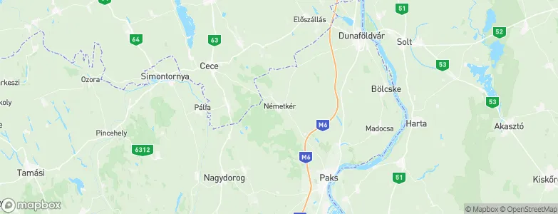 Németkér, Hungary Map