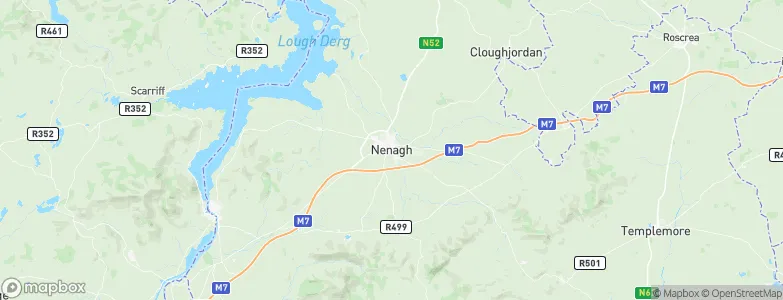 Nenagh, Ireland Map